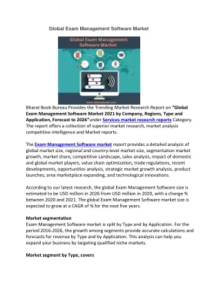 global exam management software market