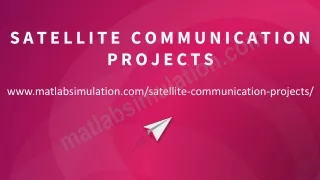 satellite communication projects