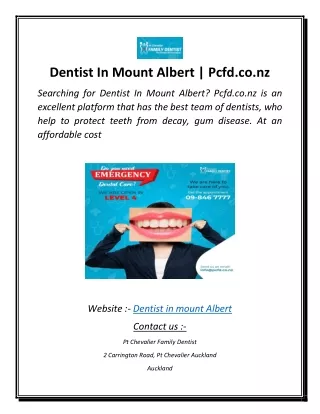 Dentist In Mount Albert  Pcfd.co.nz-converted