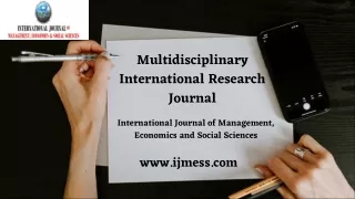 Multidisciplinary International Research Journal