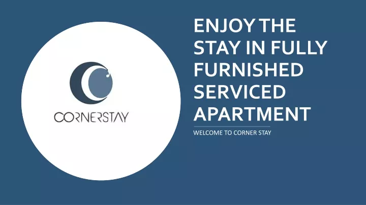 enjoy the stay in fully furnished serviced apartment