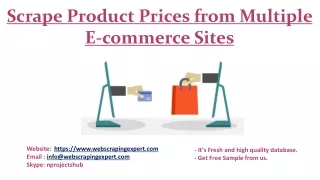 scrape product prices from multiple e commerce