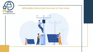 Electrical Installation Services | PR ELECTRIC