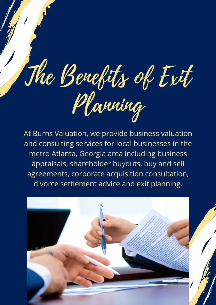 the benefits of exit planning