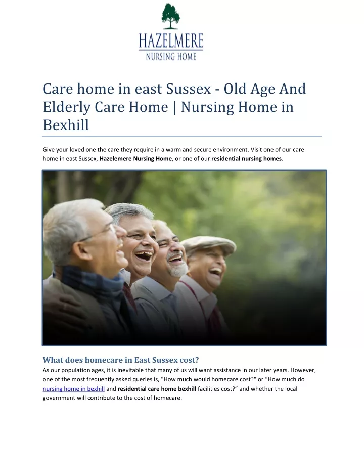 care home in east sussex old age and elderly care
