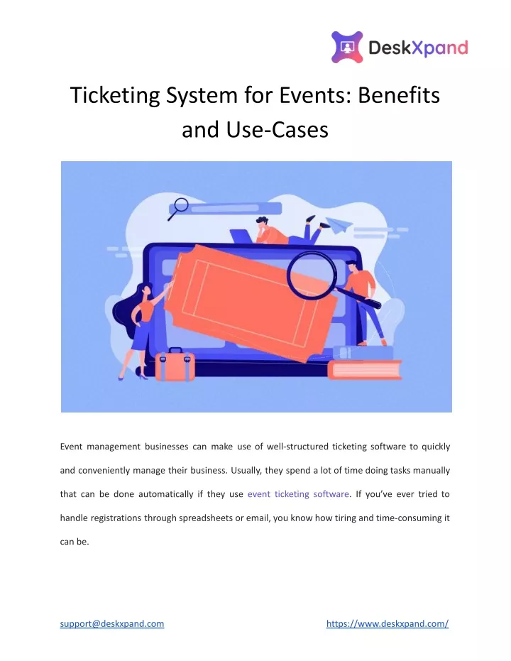 ticketing system for events benefits and use cases