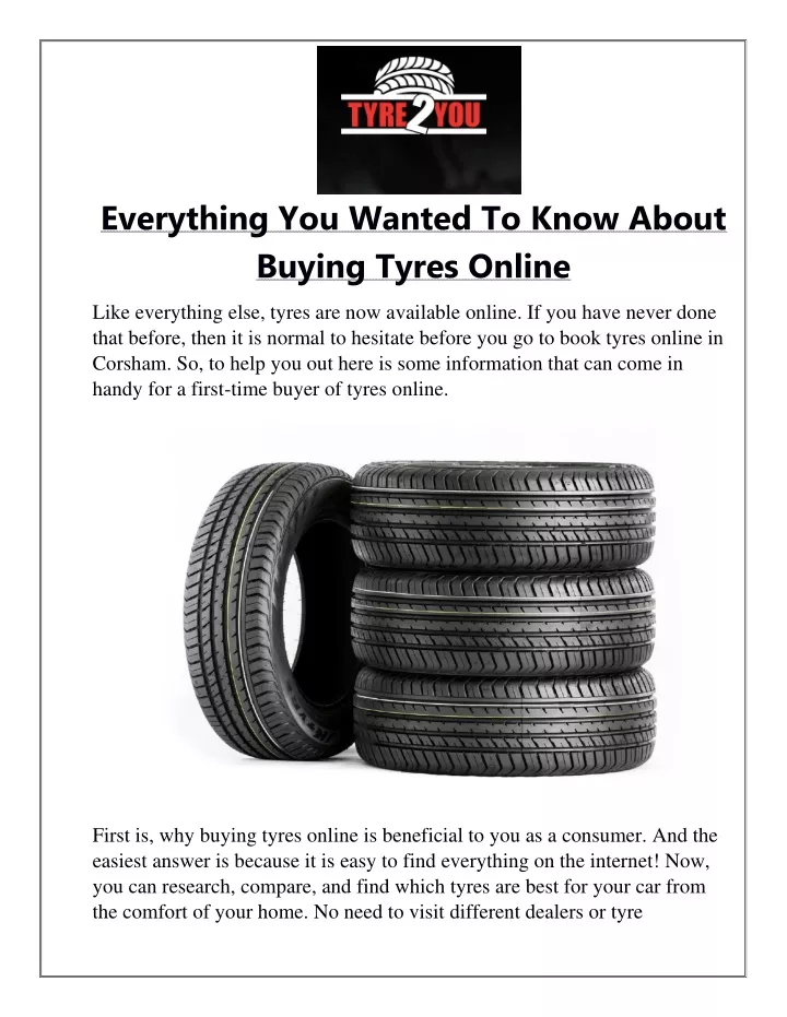 everything you wanted to know about buying tyres