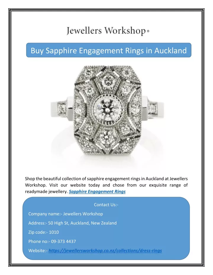 buy sapphire engagement rings in auckland