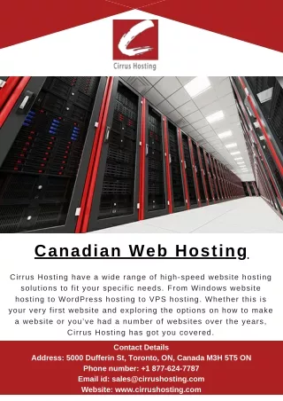 canadian web hosting