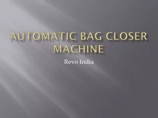 Automatic Bag Closer Machine