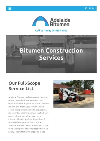 Bitumen Road Construction Adelaide