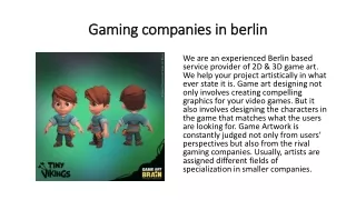 Gaming companies in berlin