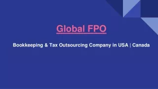 Bookkeeping & Tax Outsourcing Company in USA | Canada