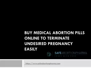Buy Medical Abortion Pills Online to Terminate Undesired Pregnancy Easily