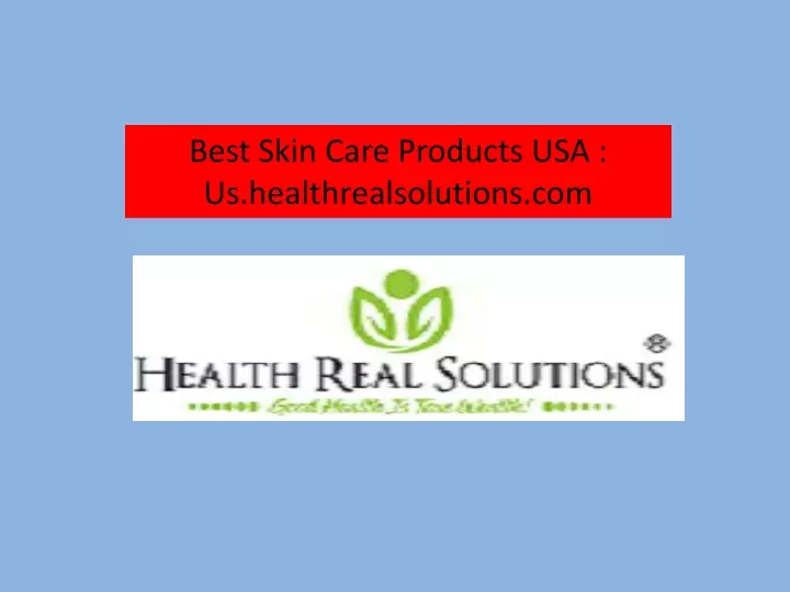 best skin care products