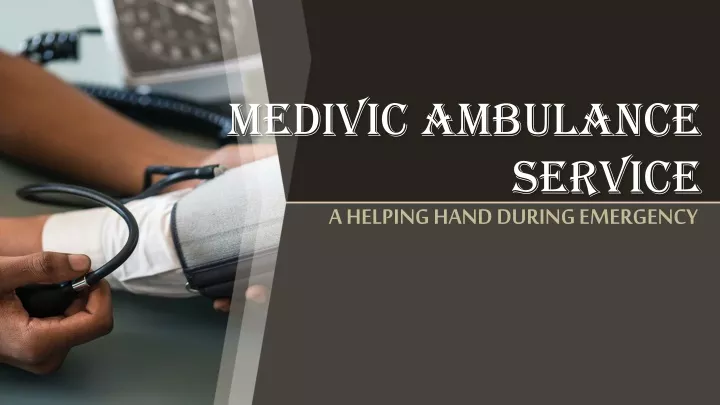 medivic ambulance service