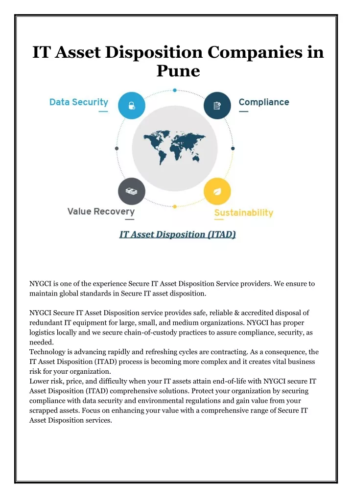 it asset disposition companies in pune