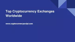 Top Cryptocurrency Exchanges Worldwide