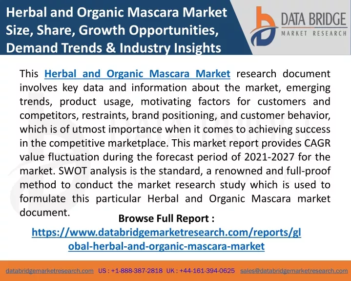 herbal and organic mascara market size share