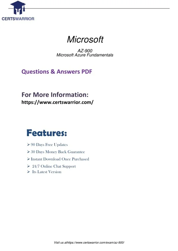 certification Book Training 2021 AZ-900
