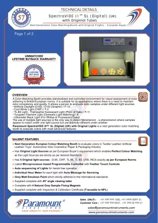 technical details spectravide i9 5l digital with