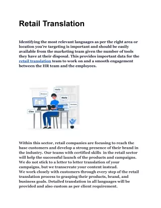 Retail Translation
