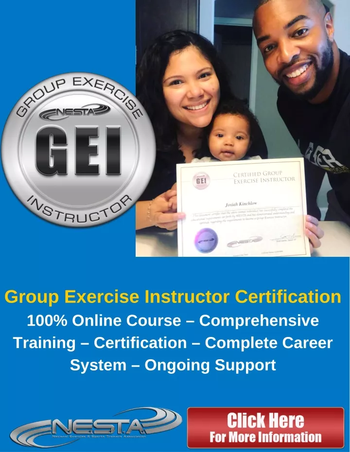 group exercise instructor certification