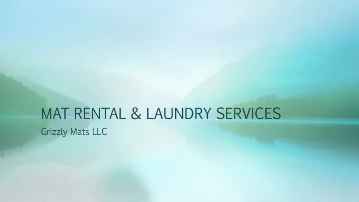 mat rental laundry services