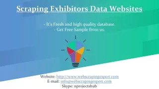 scraping exhibitors data websites