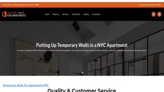 temporary walls for apartments nyc