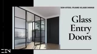 Buy New Modern Glass Entry Doors In Australia | Zen Doors