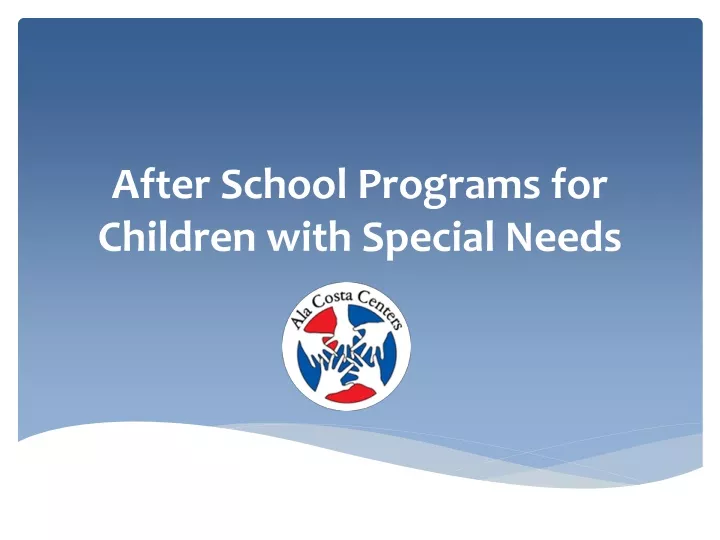 after school programs for children with special needs