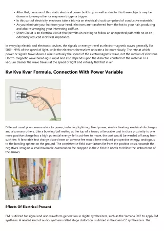 Types Of Electrical Circuit