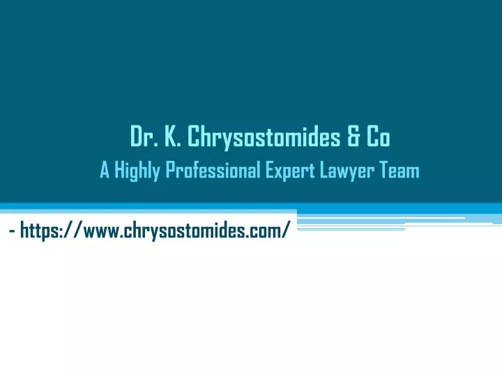 dr k chrysostomides co a highly professional expert lawyer team