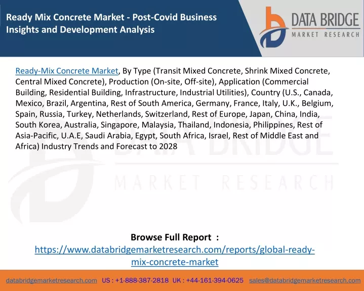 ready mix concrete market post covid business