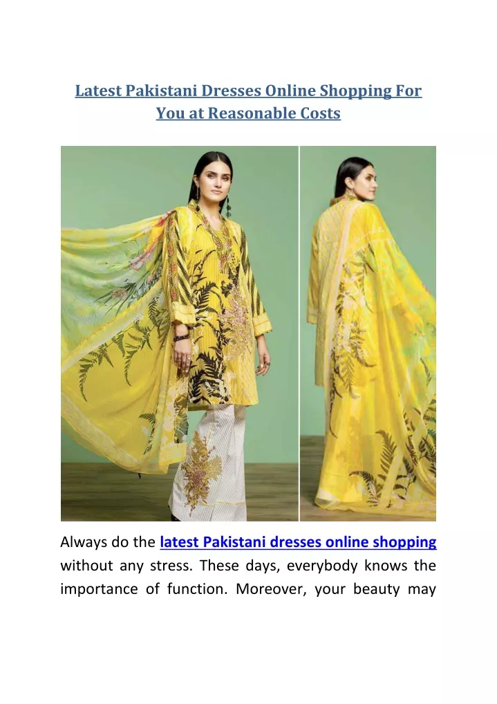 latest pakistani dresses online shopping