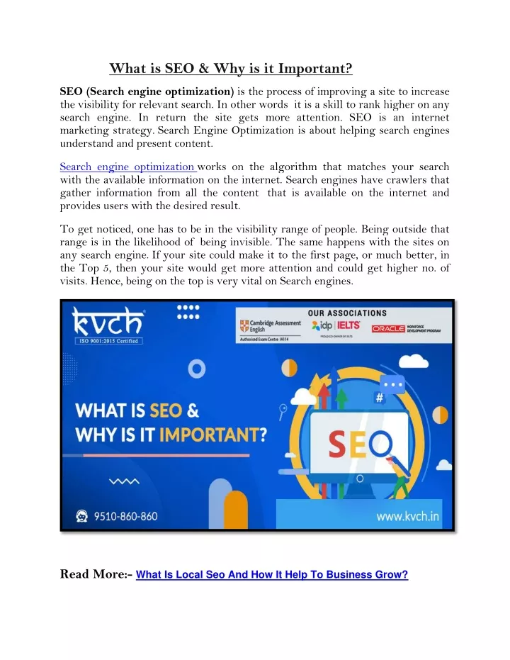 what is seo why is it important