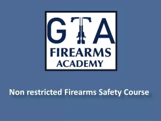 non restricted firearms safety course