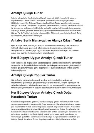 antalya k l turlar