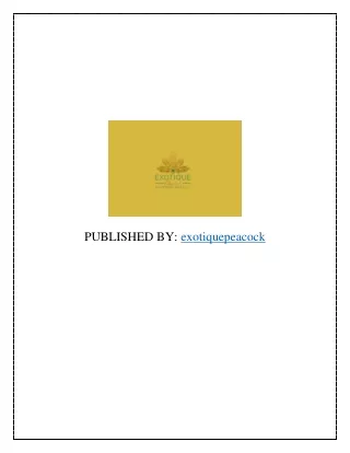 published by exotiquepeacock