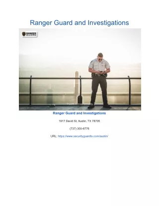 ranger guard and investigations