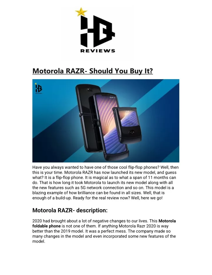 motorola razr should you buy it