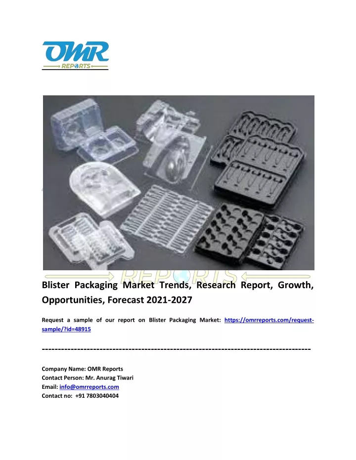 blister packaging market trends research report