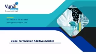 global formulation additives market