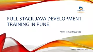 FULL stack Java development Training in Pune
