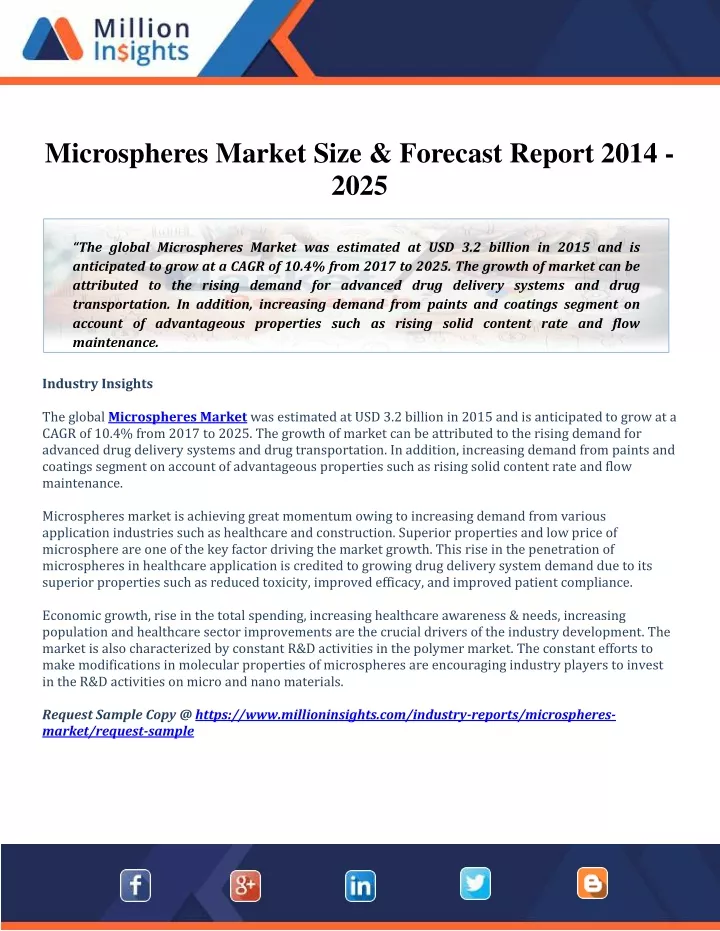 microspheres market size forecast report 2014 2025