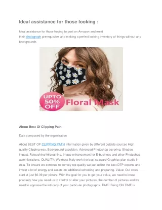 ideal assistance for those looking