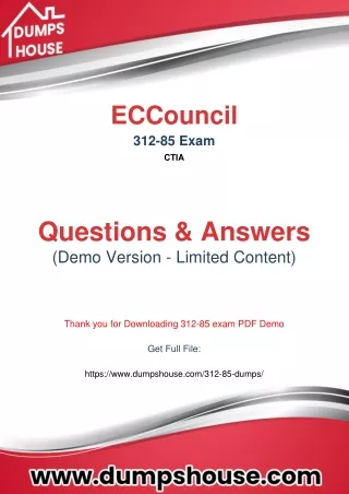 Study With ECCouncil 312-85 Actual Questions To Boost Your Preparation