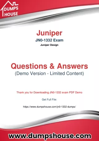 Free Demo of JN0-1332 Dumps Pdf