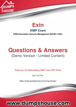 Study With Exin ISMP Actual Questions To Boost Your Preparation